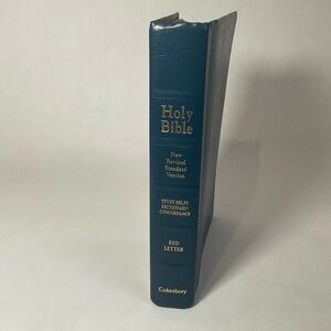 Holy Bible NRSV Cokesbury Study Helps Dictionary Concordance Red Letter 1990
